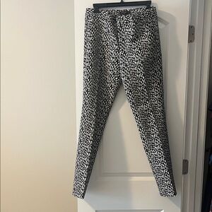 Banana Republic Black and White Straight Leg Pants